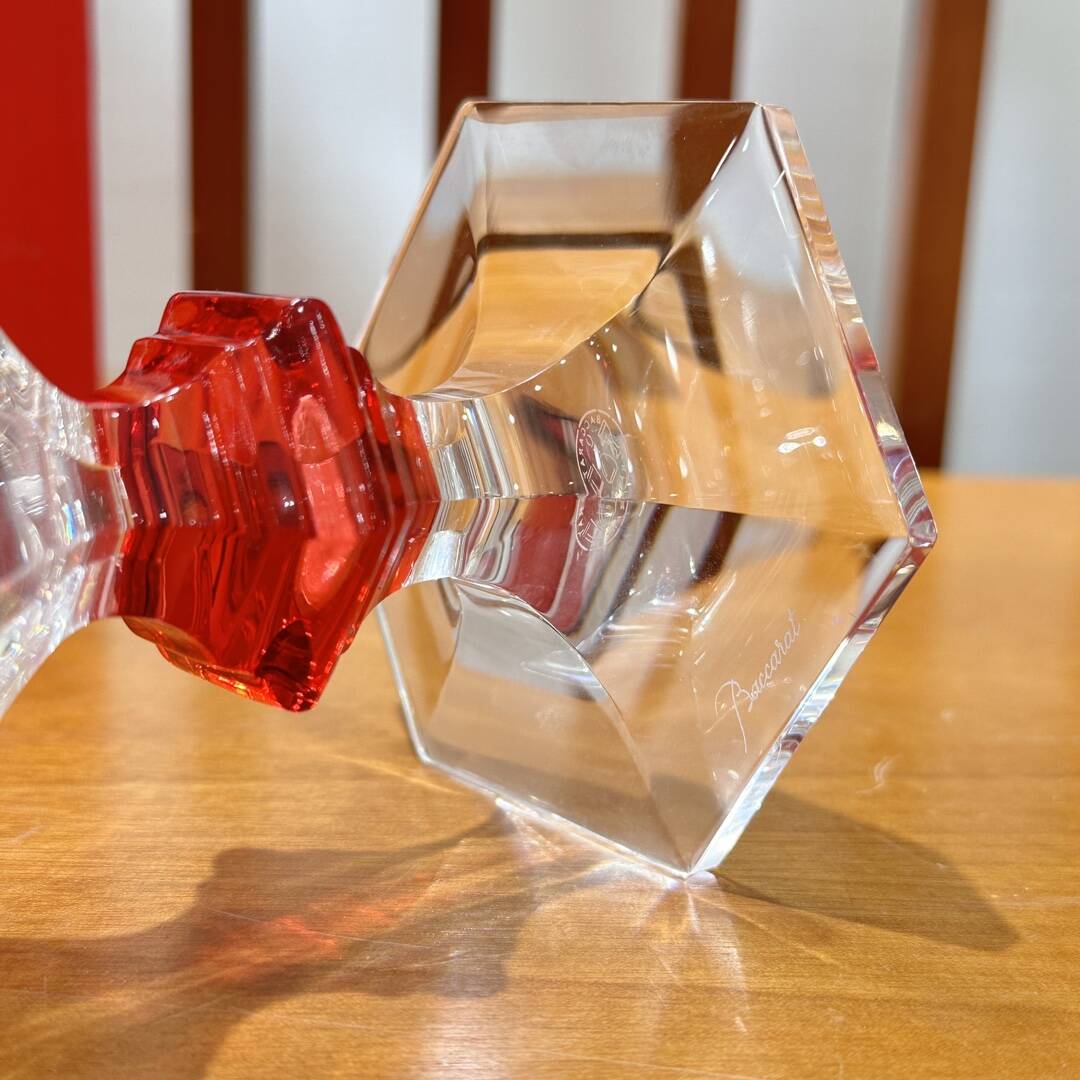 Baccarat harcourt rouge crystal red wine glass