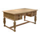 Bureau sculpté en chêne clair, style Renaissance