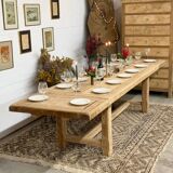 Farmhouse table with 2 extensions