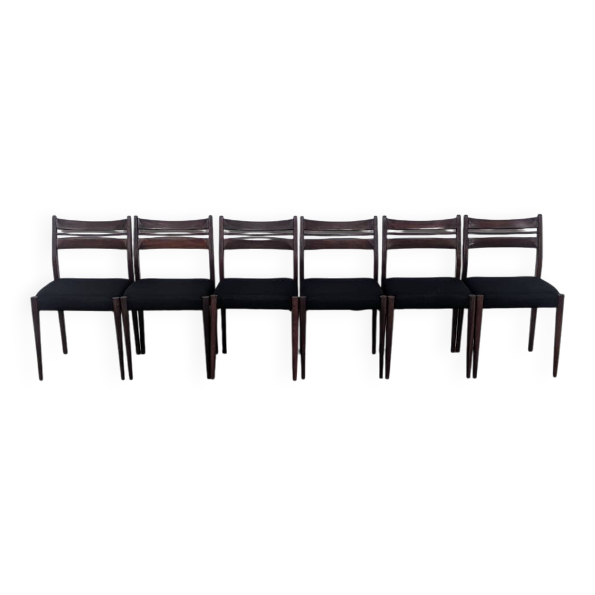 6 chaises vintage design scandinave