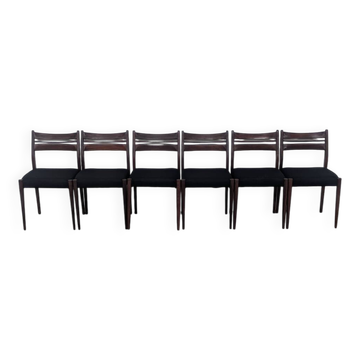 6 chaises vintage design scandinave