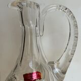 Carved crystal decanter