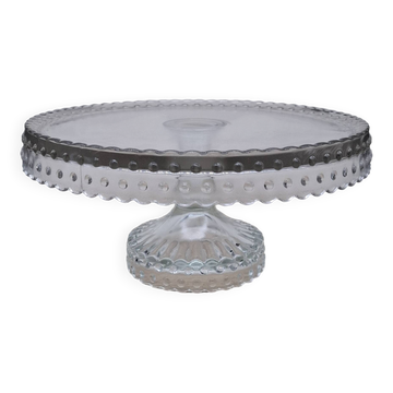 Plat gâteau transparent boules 04