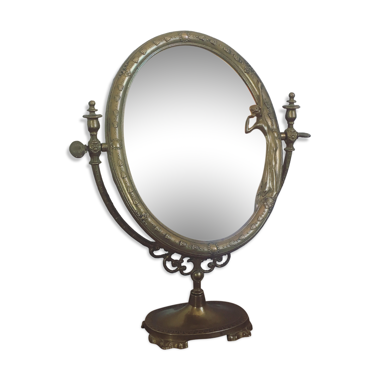Psyche brass mirror 27x38cm