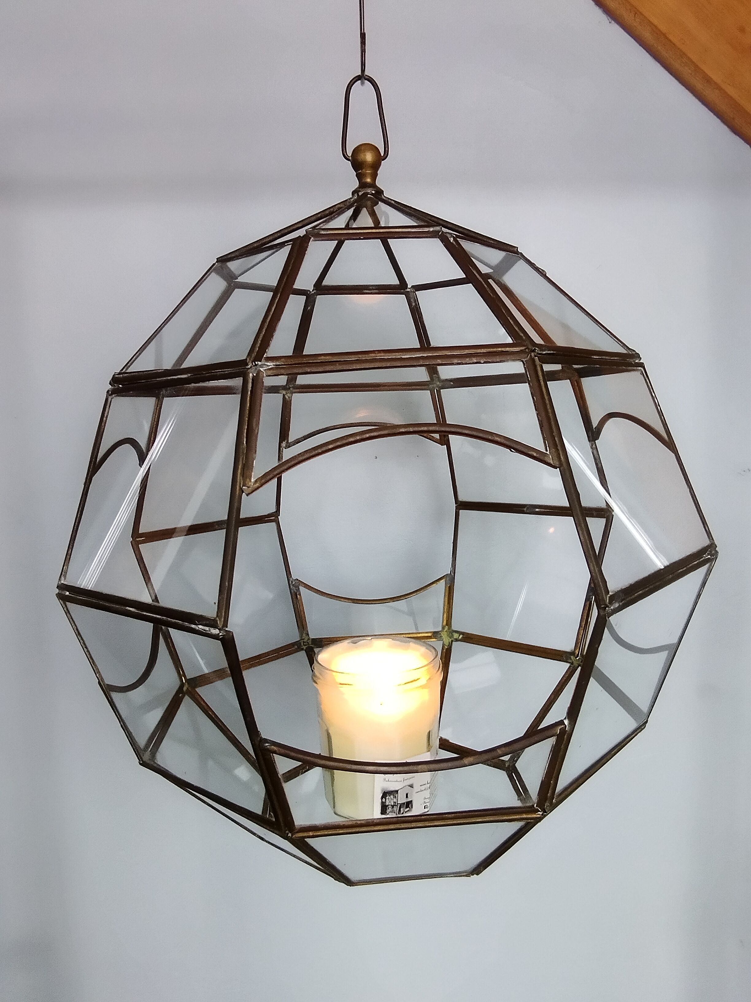 Vintage round canopy with its hook