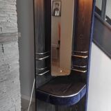 Vintage corner hairdresser from the 70s.