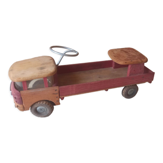 Vintage wooden straight truck 1960