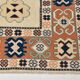 7x10 Blue Cream Oversize Oushak Rug, 203x292Cm