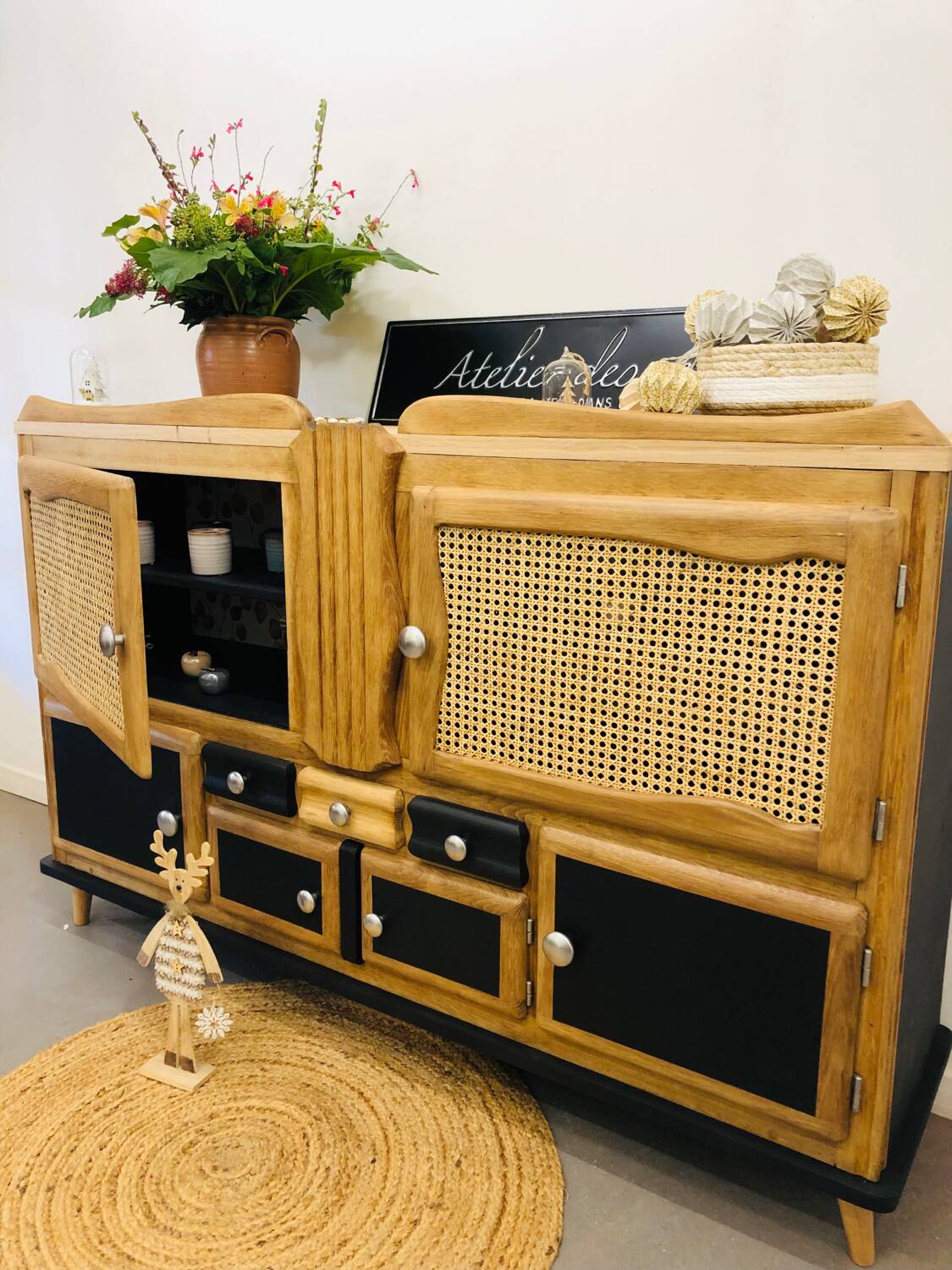 Mado solid oak sideboard