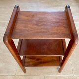 Teak sofa end table 1950 France