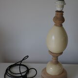 Lamp foot marble and wood 400mm (without lampshade)