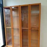 armoire bois marron orange brulé clair