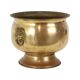 Antique Brass Jardinière Plant Pot with Lion Heads, Early 20th Century