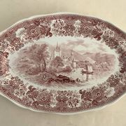 Oval flat Villeroy and Boch, model Burgenland red