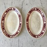 Duo of raviers Badonviller model "Barbizon" 30s