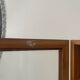 Storage box with wall-mounted glass mirror with integrated storage