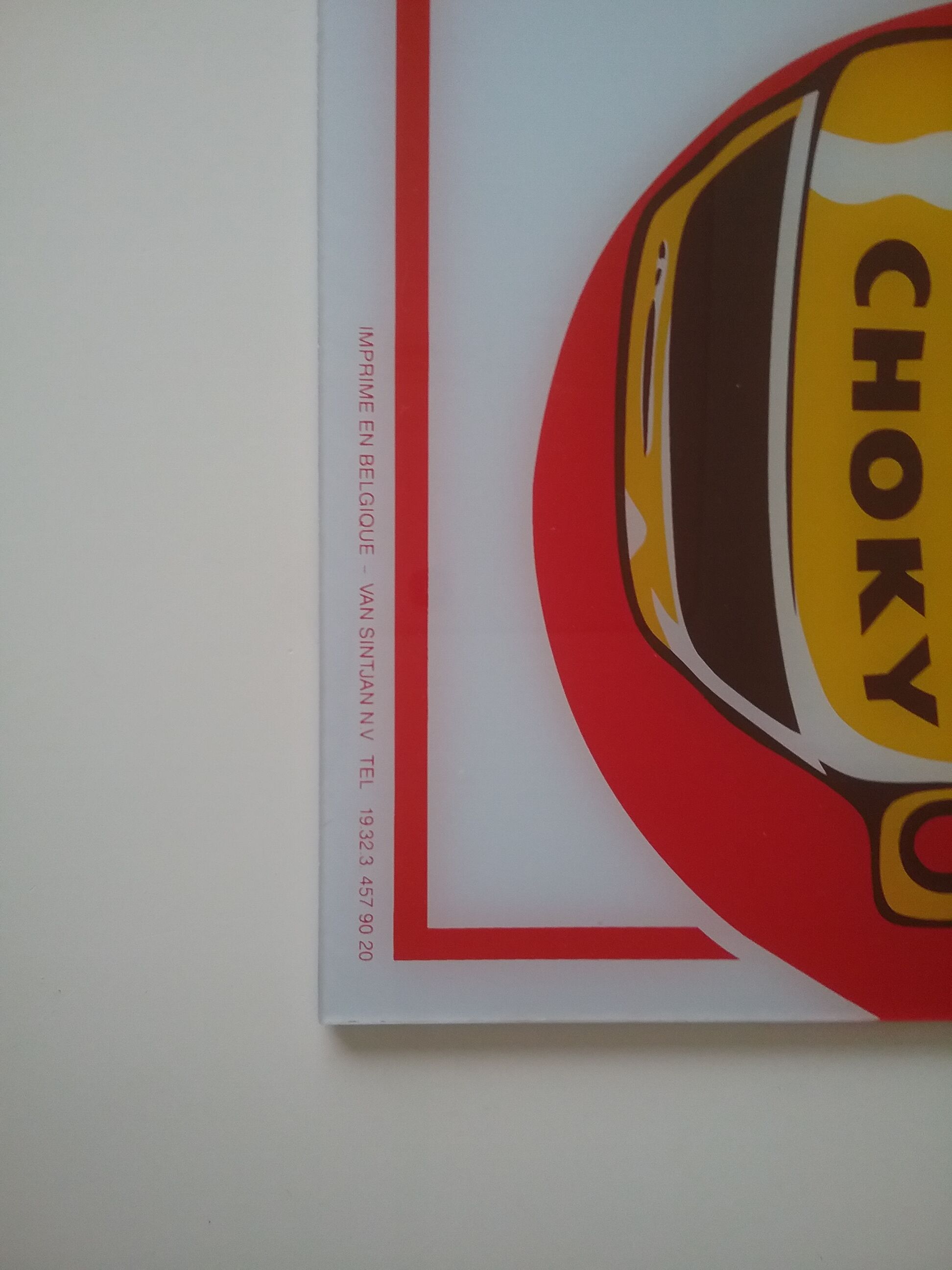 Plaque publicitaire Choky