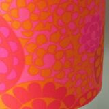 Vintage table lamp with a new custom lampshade.