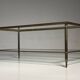 Mid-century glass coffee table