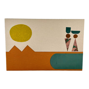 Tableau en tissu fitiavana