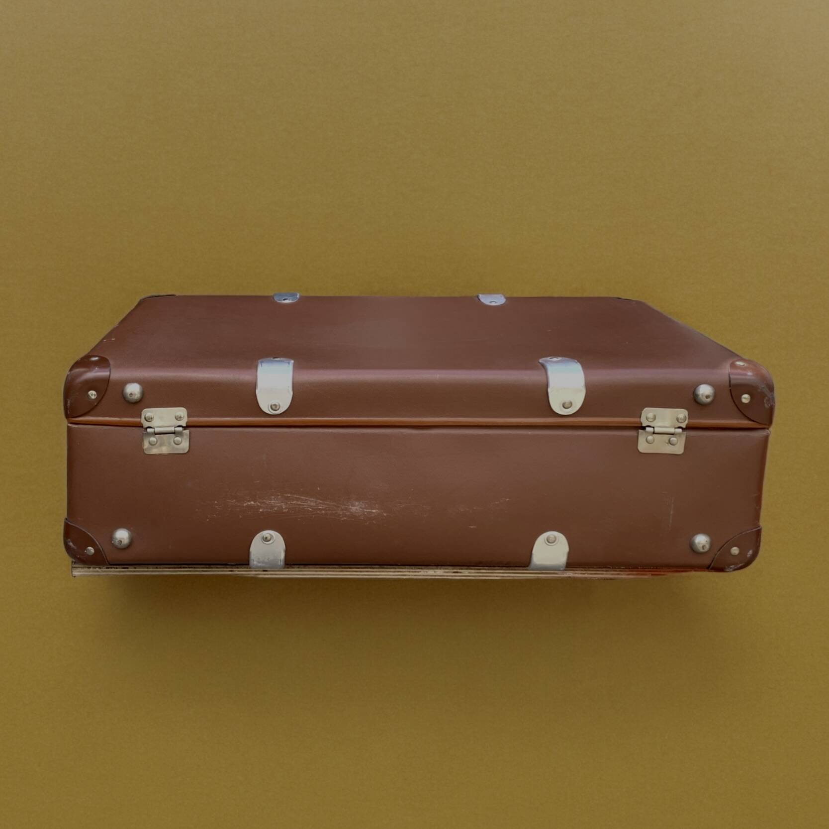 Old fiberglass suitcase