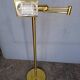 reading floor lamp in golden brass vintage design ep 1970