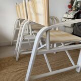 Set of 2 vintage folding armchairs