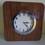 Electric wall clock in formica - 1950s