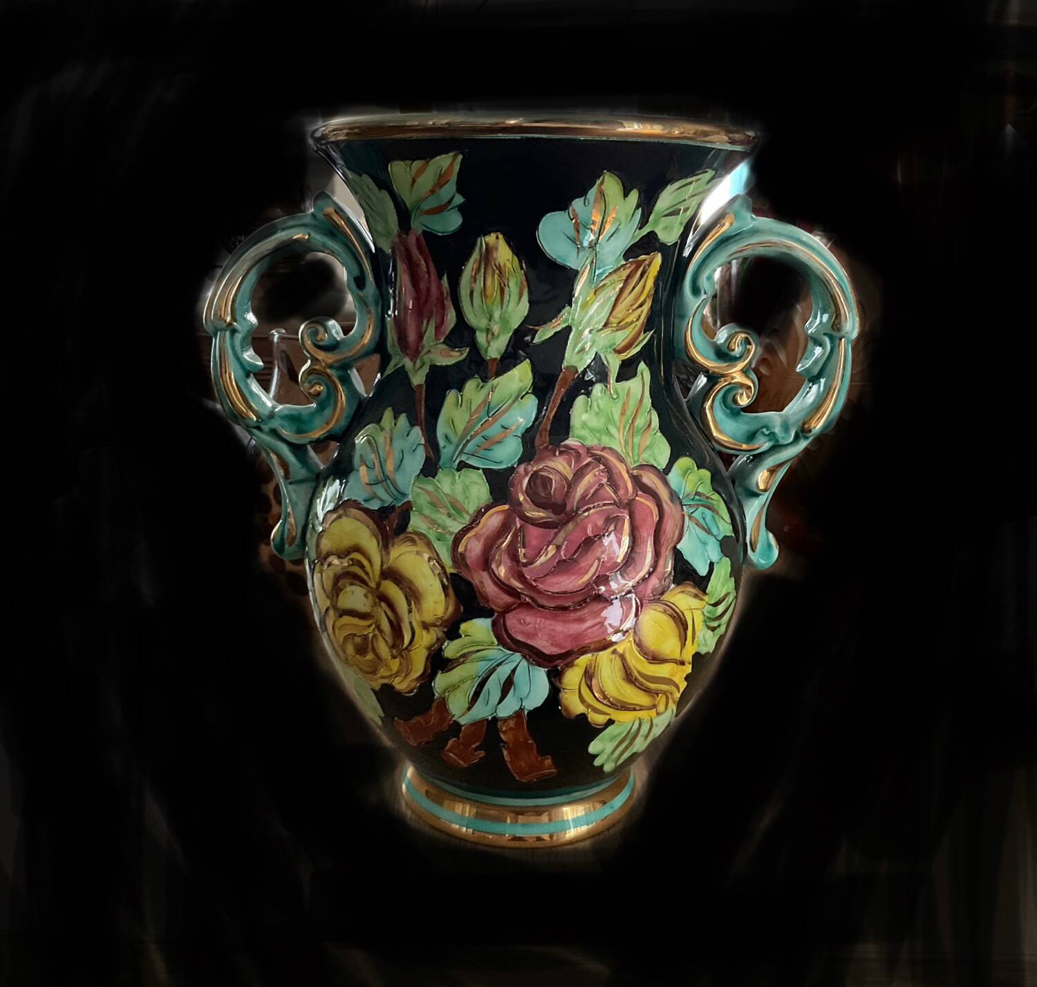 Two ceramic vases from Monaco 1950s