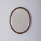Vintage 1960s Italian-design walnut wall mirror