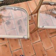Set of 3 chairs + 1 stool baumann model gondole light oak reinterpreted
