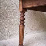 Round dining table.