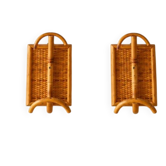 1960s rattan wall hook