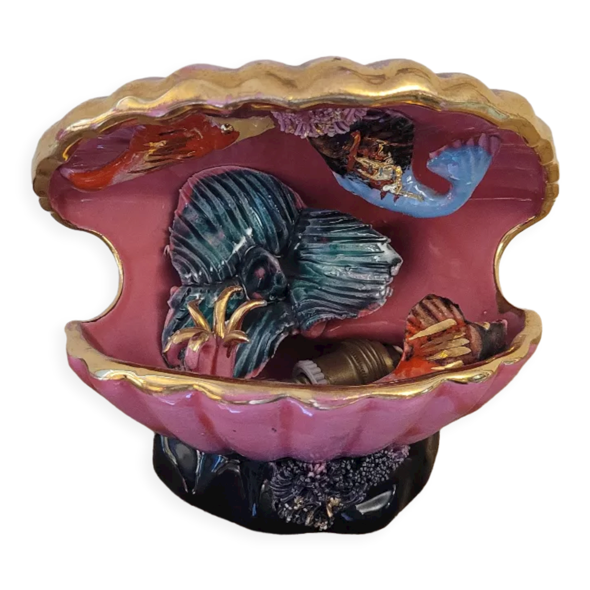 Shell lamp Vallauris 60's