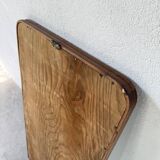 Miroir scandinave en teck massif 1970