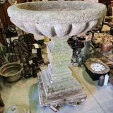 Large fountain stone bird bath