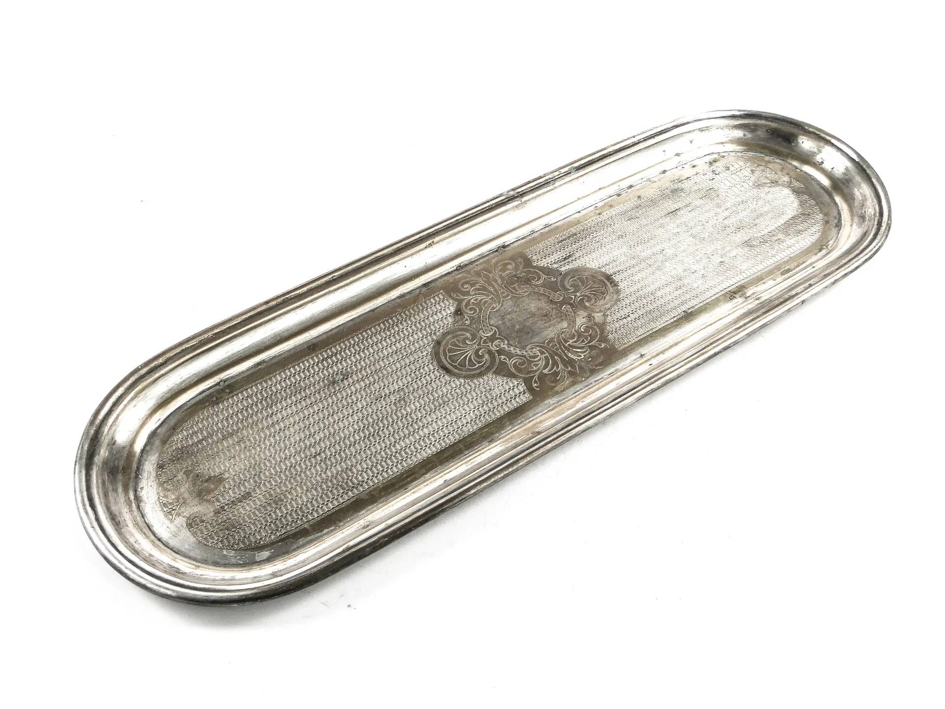 Eclectic tray for glasses, silver-plated brass, WMF, Germany, 19th century