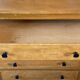 Vintage light oak chest of drawers