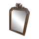 Large Louis-Philippe mirror with sculpted pediment - 119 x 77 cm