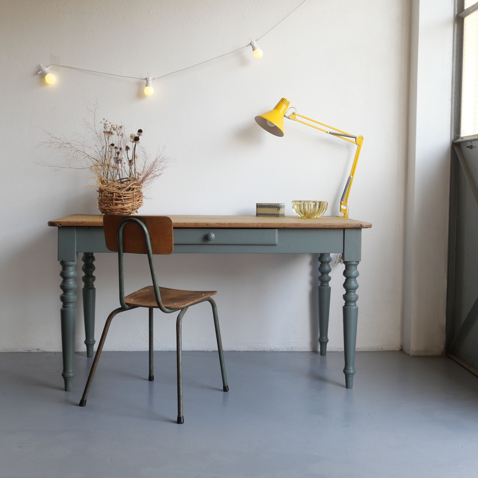 Renovated old oak table