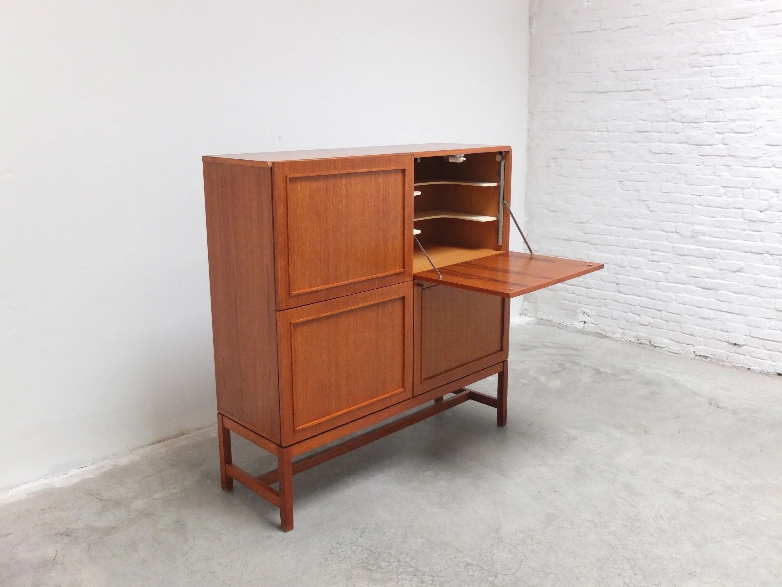 Decorative bar cabinet by Oswald Vermaercke for V-Form, 1966