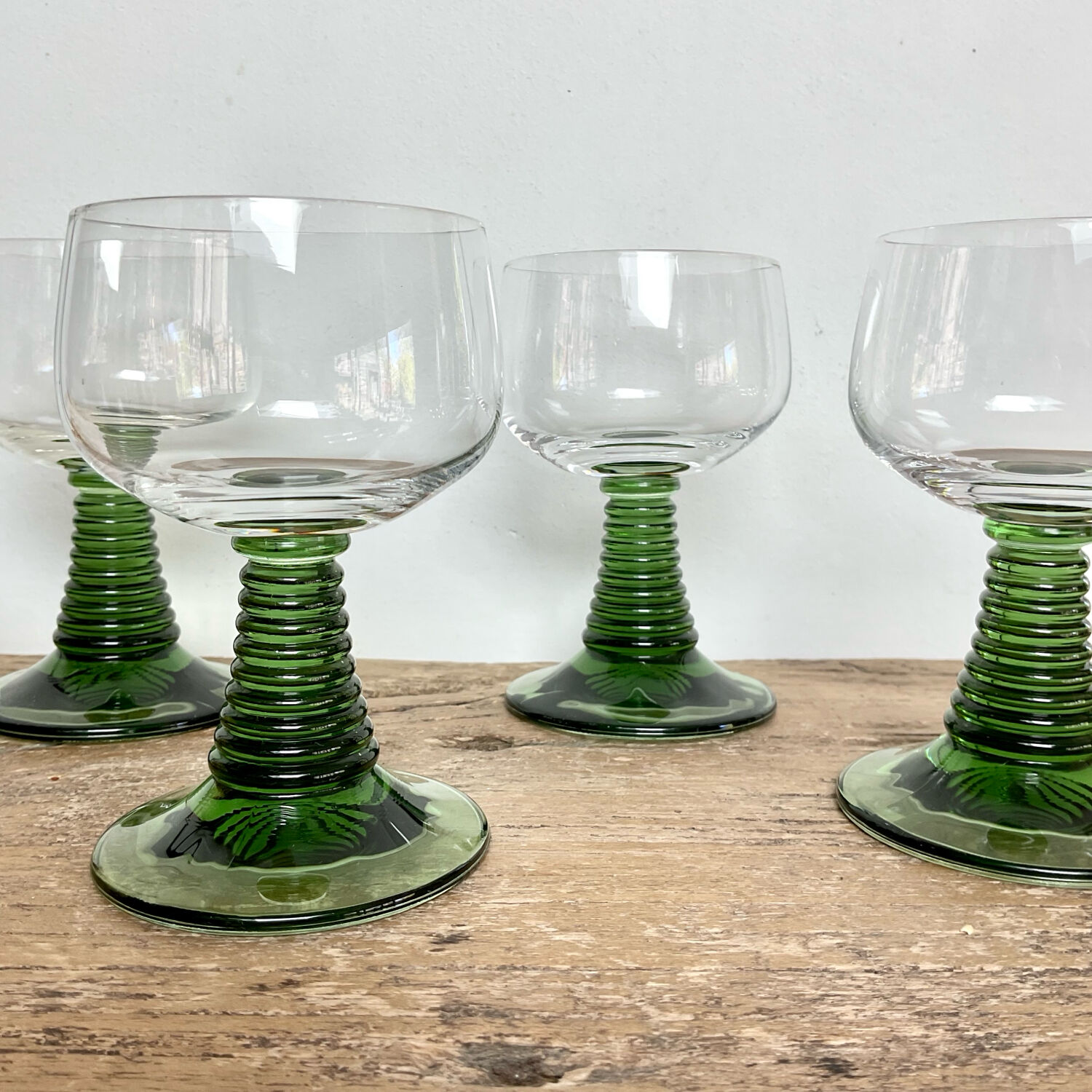 4 Alsace Roemer glasses