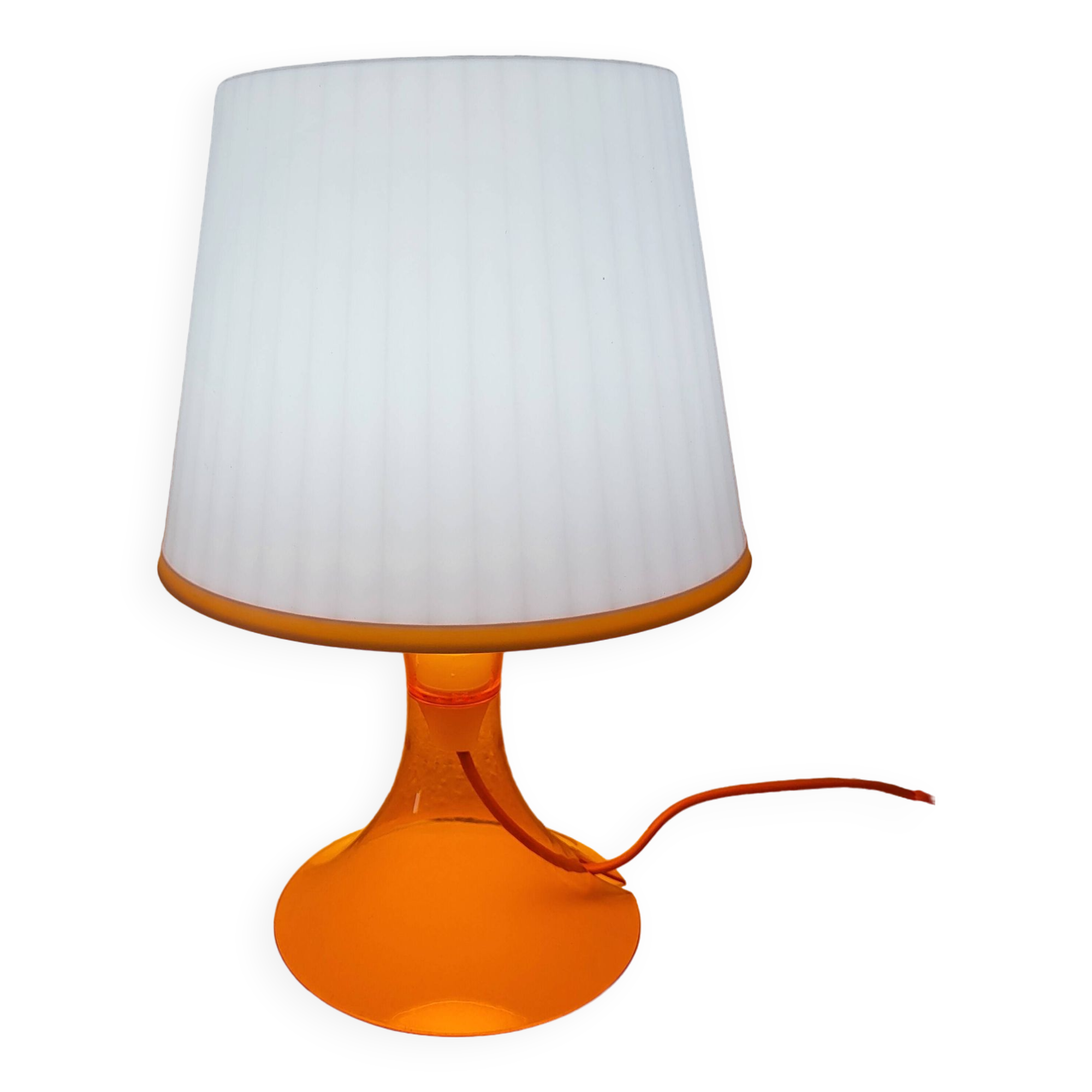 Lampe Lampan orange pop ikea vintage