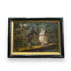 Oil on panel XIXth gallant scene