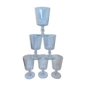 Lot de 6 grands verres