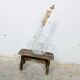 Petit tabouret / repose-pieds en bois