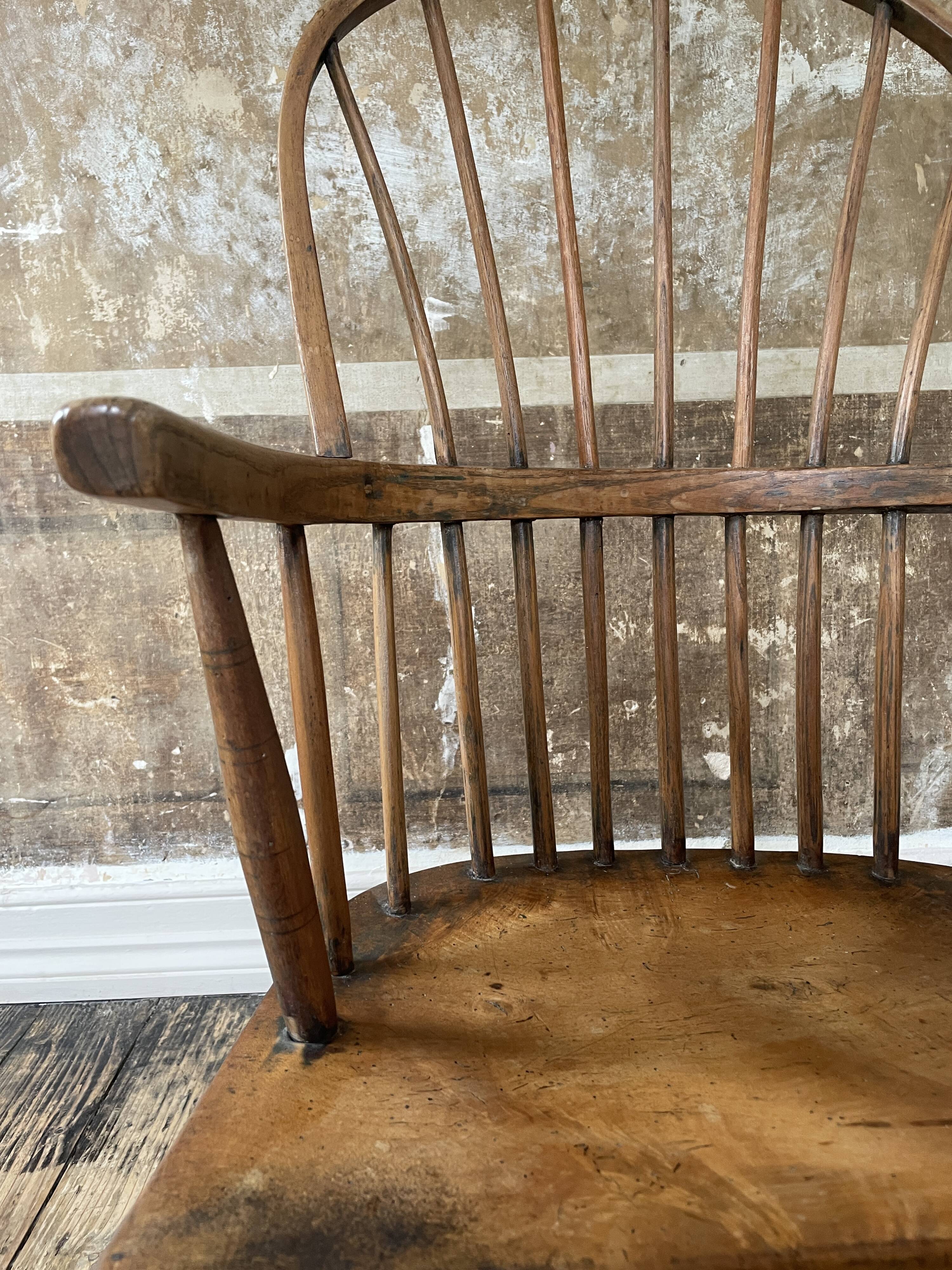 18th / Early 19th Century English Vernacular Windsor Armchair | Primitive E