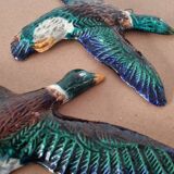 Pair of slip-cast ducks