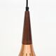 Vintage danish pendant lamp in copper 60's