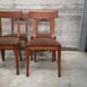 4 Directoire period cherry wood chairs